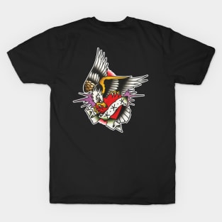 Eagle and Heart Tattoo Design T-Shirt